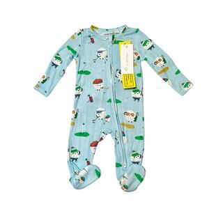 NWT Angel Dear Golf Bamboo Footie PJs Size 3-6m